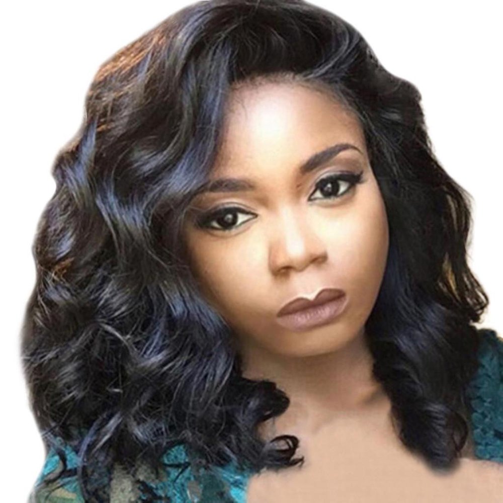 Ladies Medium Long Curly Black  Synthetic …
